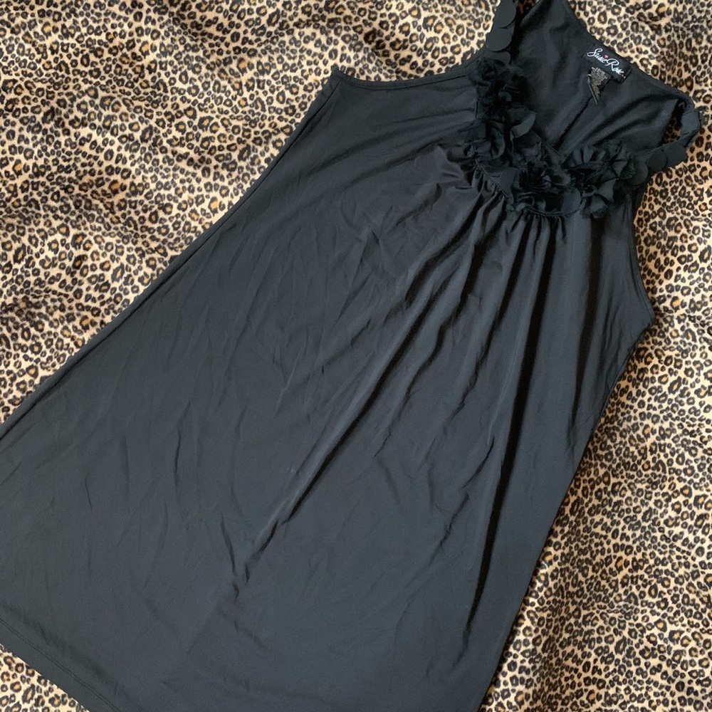 Black 60’s style goth shift dress